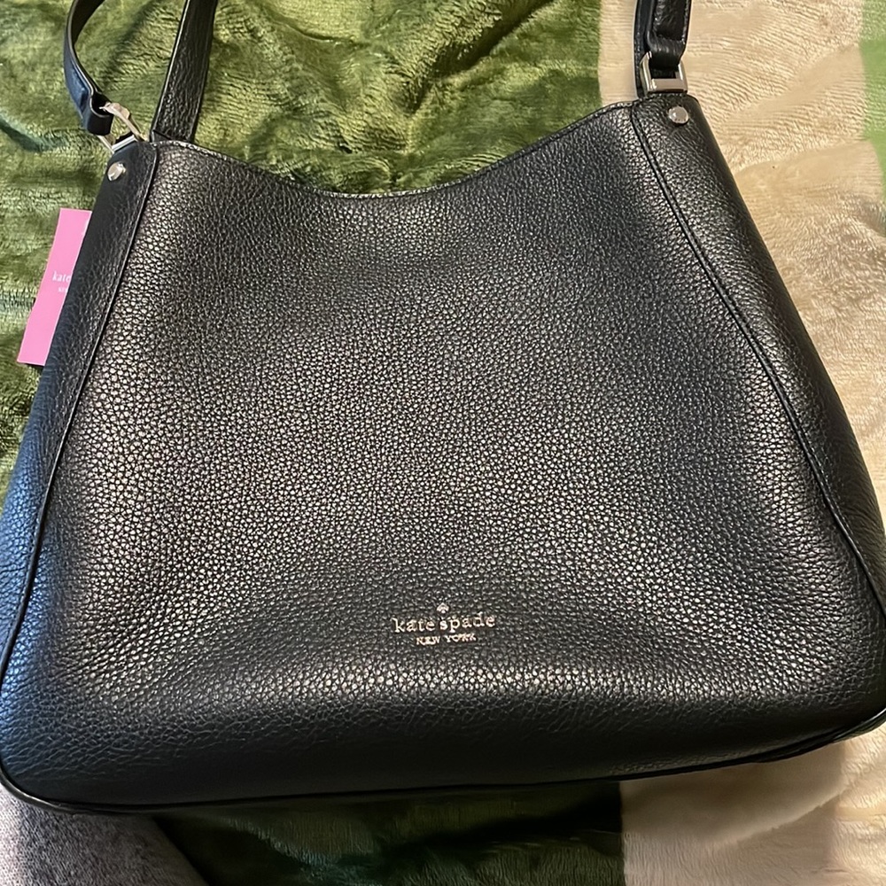 $400 Value!!  Kate Spade brand new black shoulder purse - Picture 2 of 11